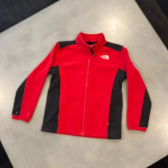 North Face Fleece Zip-Up Jacket, Size 10-12 - Picture 1 of 2